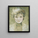 Selbstporträt - Susanne Renate Granitsch — gerahmtes Bild an der Wand