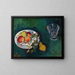 Naturmorte mit Früchten und einem Glas - Suzanne Valadon — gerahmtes Bild an der Wand