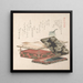 Tisch und Schreibset - Kubo Shunman — gerahmtes Bild an der Wand