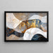 Abstraktes Gemälde – Mineralfusion | Elegantes Wandposter mit Golddetails und Textur-Effekt