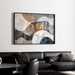 Abstraktes Gemälde – Mineralfusion | Elegantes Wandposter mit Golddetails und Textur-Effekt