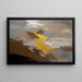 Abstraktes Gemälde – Goldene Schwarm | Wandposter mit Golddetail und neutralen Tönen