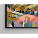 Gemälde Coloré – Pastellhügel und stilisierte Wälder | Poster Abstrakte Erdtöne und minimalistisches Landschaftsbild