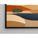 Gemälde Coloré – Sonnen aus Tonerde | Poster Stylisierte Landschaft in Terrakotta und Naturtönen | Boho-Dekor für Wohnzimmer oder Schlafzimmer
