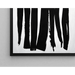 Dekoratives Gemälde – Einfarbige Silhouetten | Poster Minimalistische Abstrakte Schwarz-Weiß | Eleganter Poster einer stilisierten Menschengruppe