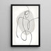 Poster Design Noir und Weiß – Weibliche Essenz | Minimalistischer, eleganter abstrakter Poster