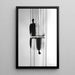 Gemälde Design – Rätselhafte Reflexionen | Poster Abstrakt Schwarz-Weiß Minimalistisch