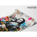 Street Art-Poster – La Joconde Urbaine | Poster Graffiti Pop und Bunt von Mona Lisa