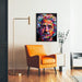 Street Art-Poster – Modernes Einstein-Mosaik | Poster farbiges typografisches Porträt
