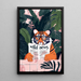 Gemälde Tiger und Wild News - Dschungel und Fantasie