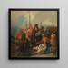 Historisches Gemälde Hilfe für Pestkranke - Federico de Madrazo y Kuntz — gerahmtes Bild an der Wand