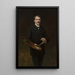 Selbstporträt mit Palette - Tadeusz Ajdukiewicz — gerahmtes Bild an der Wand