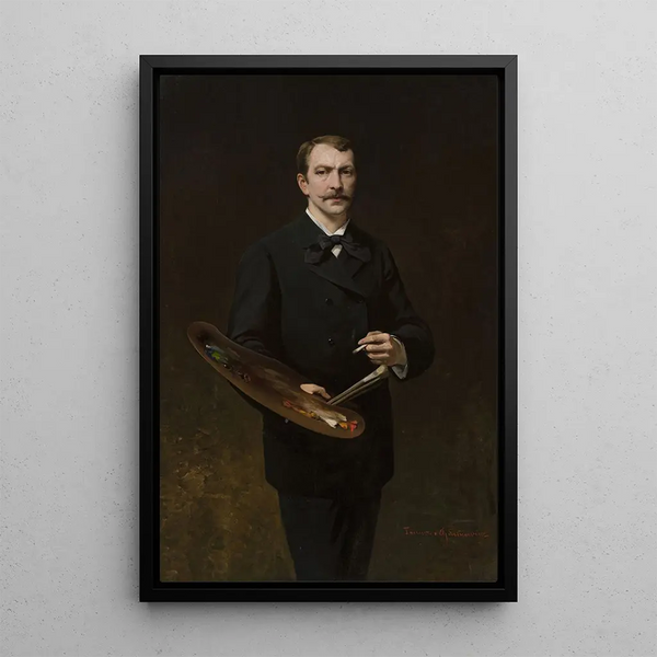 Tadeusz Ajdukiewicz - Selfportrait with palette.webp