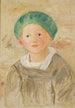 Junge mit grünem Hut - Tadeusz Makowski — Ansicht des Kunstwerks