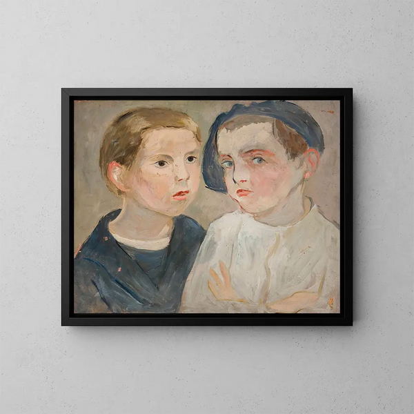 Frères - Tadeusz Makowski — gerahmtes Bild an der Wand