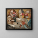 Spielkarten - Tadeusz Makowski — gerahmtes Bild an der Wand