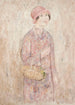 Mädchen mit rosa Hut - Tadeusz Makowski — Ansicht des Kunstwerks