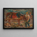 Nourrir un cheval - Tadeusz Makowski — gerahmtes Bild an der Wand