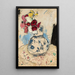 Blumen in einer Vase - Tadeusz Makowski — gerahmtes Bild an der Wand