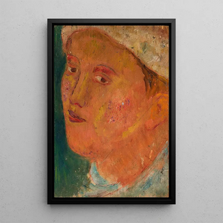 Tadeusz Makowski - Head of a girl in a hat.webp