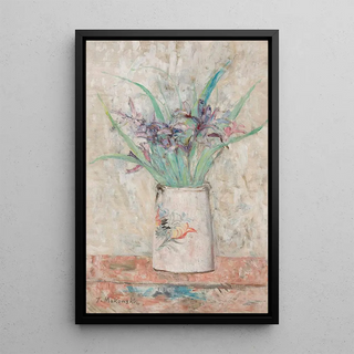 Tadeusz Makowski - Irises in a white flowervase.webp