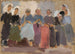 Frauen strickend, Skizze - Tadeusz Makowski — Ansicht des Kunstwerks