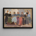 Frauen strickend, Skizze - Tadeusz Makowski — gerahmtes Bild an der Wand