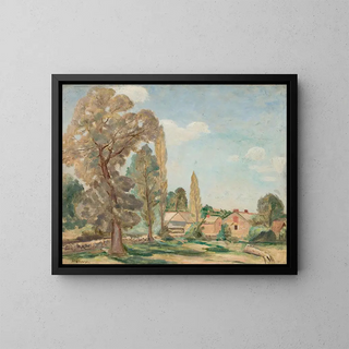 Tadeusz Makowski - Krajobraz wiejski z drzewami.webp