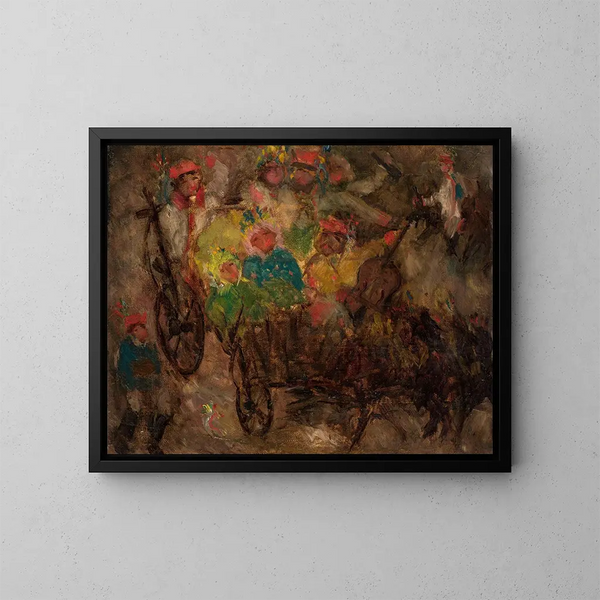 Hochzeitsbild in Krakau - Tadeusz Makowski — gerahmtes Bild an der Wand