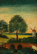 Landschaft mit Windmühle und Brücke - Tadeusz Makowski — Ansicht des Kunstwerks