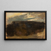 Landschaft mit durchscheinender Sonne - Tadeusz Makowski — gerahmtes Bild an der Wand