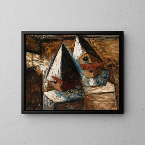 Mali pierroci - Tadeusz Makowski — gerahmtes Bild an der Wand