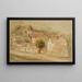 Kleine Stadt - Tadeusz Makowski — gerahmtes Bild an der Wand