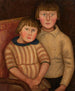 Portrait von zwei Kindern - Tadeusz Makowski — Ansicht des Kunstwerks
