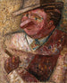 Portrait eines Mannes mit Hut und Zigarre - Tadeusz Makowski — Ansicht des Kunstwerks