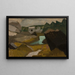 Landschaft mit Felsen und Wasser - Tadeusz Makowski — gerahmtes Bild an der Wand
