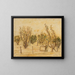 Trauriges - Tadeusz Makowski — gerahmtes Bild an der Wand