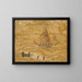 Segelboot auf dem Meer - Tadeusz Makowski — gerahmtes Bild an der Wand