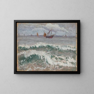 Tadeusz Makowski - Stormy sea with boats.webp