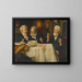 Drei Männer am Tisch - Talbot Hughes — gerahmtes Bild an der Wand