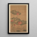 Lotus rouge et poisson - Tang Guang — gerahmtes Bild an der Wand
