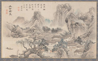 Tani Bunch - Mountain Market in Clearing Mist from Eight Views of XiaoXiang.webp