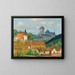 Ansicht des Schlosses Karlštejn bei Prag - Tavík František Šimon — gerahmtes Bild an der Wand