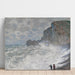 Reproduktion des Gemäldes Zeit des Sturms in Étretat - Claude Monet