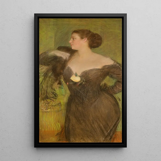 Teodor Axentowicz - Portret kobiety w balowej sukni.webp