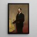 Selbstporträt mit Palette - Teodor Axentowicz — gerahmtes Bild an der Wand