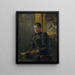 Portrait einer Dame - Teodor Zemplényi — gerahmtes Bild an der Wand