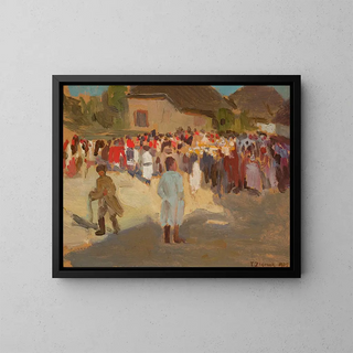 Teodor Ziomek - In the village on Sunday.webp