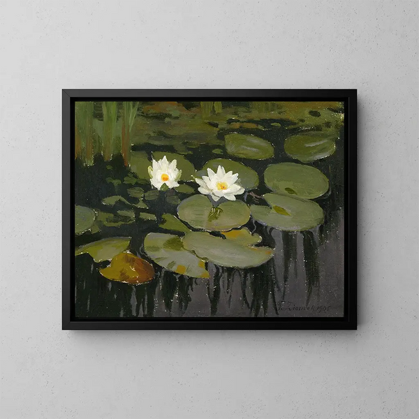 Seerosenteich - Teodor Ziomek — gerahmtes Bild an der Wand