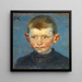 Kopf eines Jungen - Peder Severin Krøyer — gerahmtes Bild an der Wand